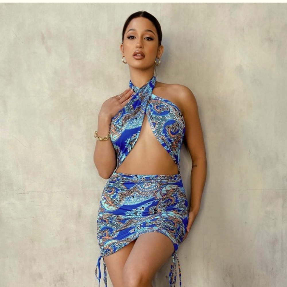 Haltered dress from Honey bum